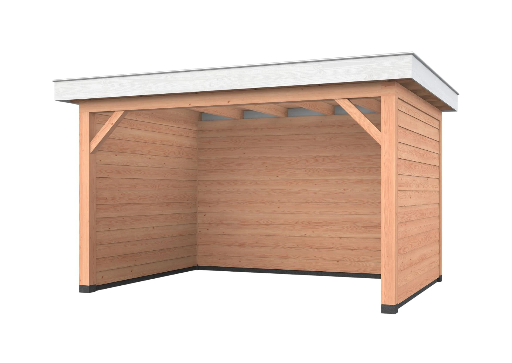 Douglas overkapping, 400 x 300, met achterwand en twee zijwanden, Westwood Holland - Afbeelding 1